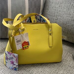 Anne Klein Vibrant Yellow Satchel